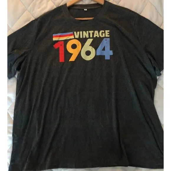 NWOT Vintage 1964 Gray 5XL T-Shirt - Picture 8 of 10